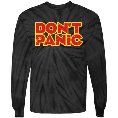 Dont Panic Tie-Dye Long Sleeve Shirt