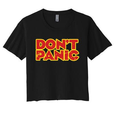 Dont Panic Women's Crop Top Tee