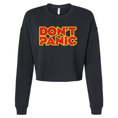 Dont Panic Cropped Pullover Crew