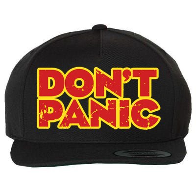 Dont Panic Wool Snapback Cap