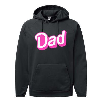 Dad Pink Performance Fleece Hoodie