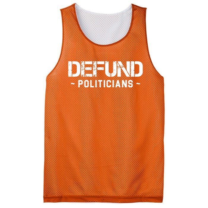 Defund Politicians Mesh Reversible Basketball Jersey Tank