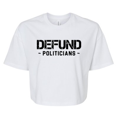 Defund Politicians Bella+Canvas Jersey Crop Tee