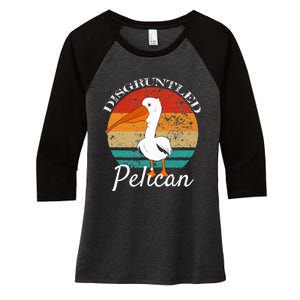 Disgruntled Pelican Women's Tri-Blend 3/4-Sleeve Raglan Shirt