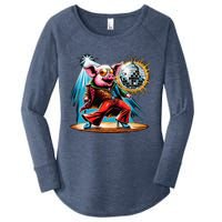 Dancer Pig Dancing Disco Women's Perfect Tri Tunic Long Sleeve Shirt