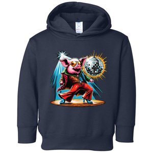 Dancer Pig Dancing Disco Toddler Hoodie