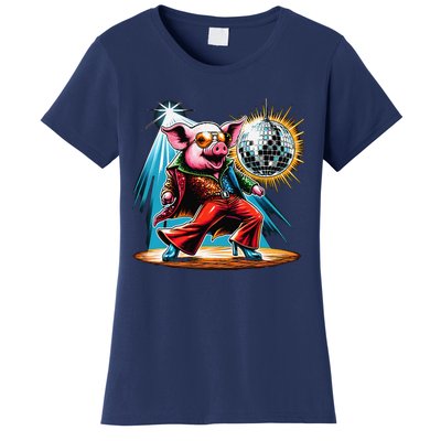 Dancer Pig Dancing Disco Women's T-Shirt