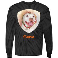 Dog Portrait Tie-Dye Long Sleeve Shirt