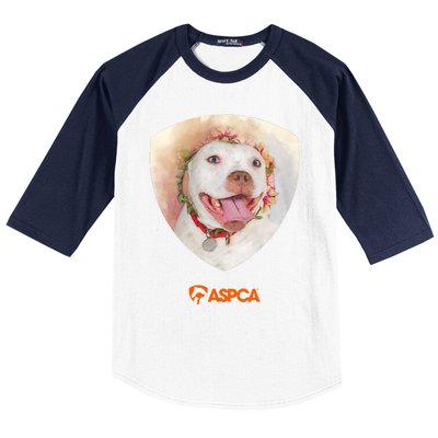 Dog Portrait Baseball Sleeve Shirt