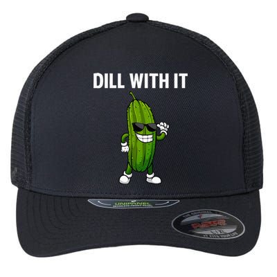 Dill Pickle Design For Cucumber Pickle Lover Flexfit Unipanel Trucker Cap