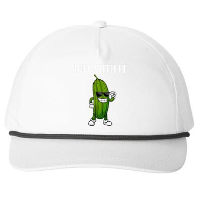 Dill Pickle Design For Cucumber Pickle Lover Snapback Five-Panel Rope Hat