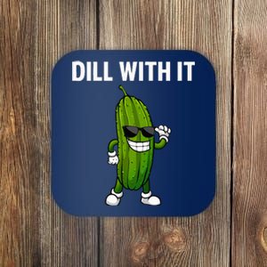 Dill Pickle Design For Cucumber Pickle Lover Coaster