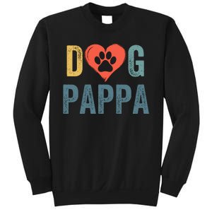 Dog Pappa Dog Parent Happy FatherS Day Dog Lover Dog Pappa Loving Pappa Sweatshirt