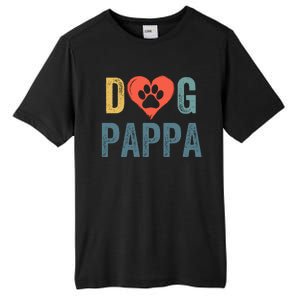 Dog Pappa Dog Parent Happy FatherS Day Dog Lover Dog Pappa Loving Pappa Tall Fusion ChromaSoft Performance T-Shirt