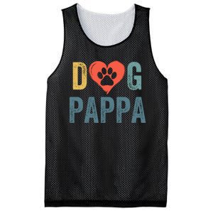 Dog Pappa Dog Parent Happy FatherS Day Dog Lover Dog Pappa Loving Pappa Mesh Reversible Basketball Jersey Tank