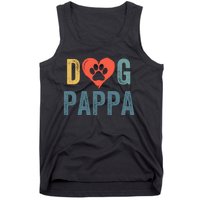 Dog Pappa Dog Parent Happy FatherS Day Dog Lover Dog Pappa Loving Pappa Tank Top