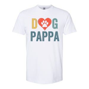 Dog Pappa Dog Parent Happy FatherS Day Dog Lover Dog Pappa Loving Pappa Softstyle CVC T-Shirt