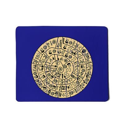 Distressed Phaistos Disk From Minoan Crete Mousepad