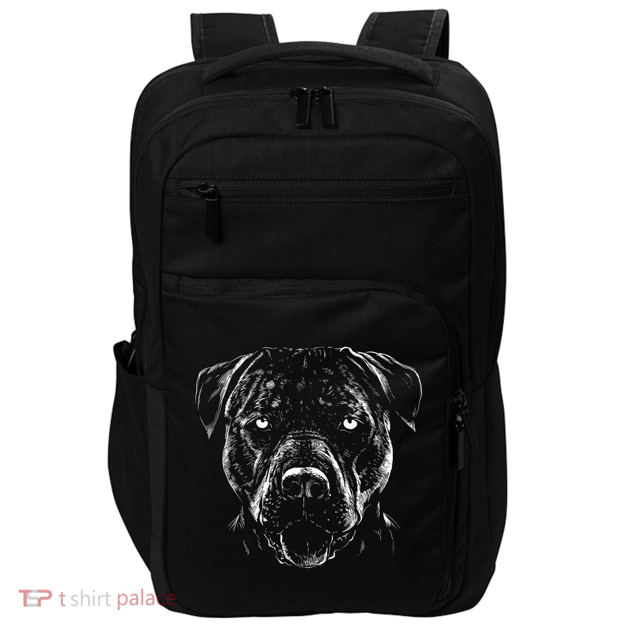 Detailed Pitbull Dog Impact Tech Backpack