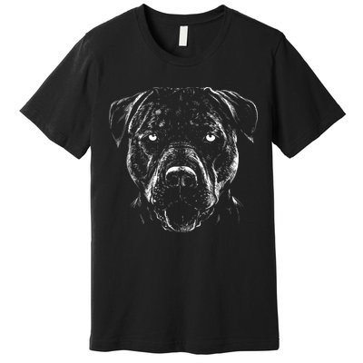 Detailed Pitbull Dog Premium T-Shirt