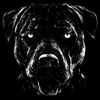 Detailed Pitbull Dog Baby Bodysuit