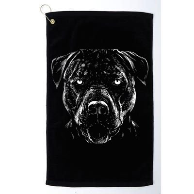 Detailed Pitbull Dog Golf Towel