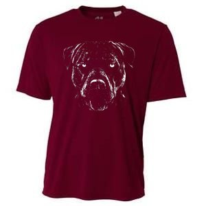 Detailed Pitbull Dog Cooling Performance Crew T-Shirt