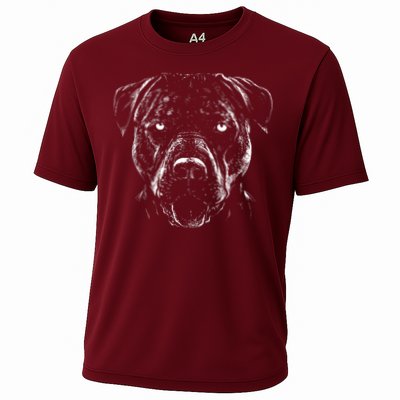 Detailed Pitbull Dog Performance Shirt