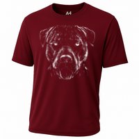 Detailed Pitbull Dog Cooling Performance Crew T-Shirt