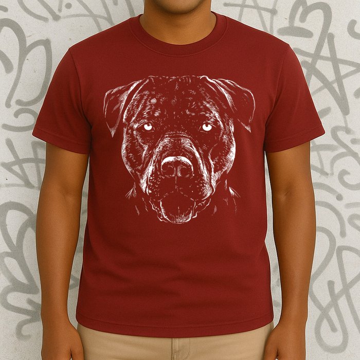 Detailed Pitbull Dog T-Shirt