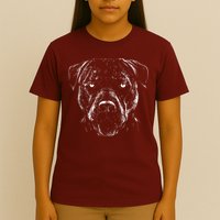 Detailed Pitbull Dog T-Shirt