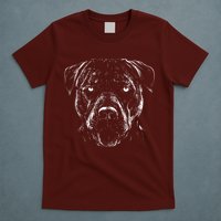 Detailed Pitbull Dog T-Shirt
