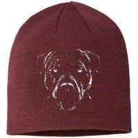 Detailed Pitbull Dog Sustainable Beanie