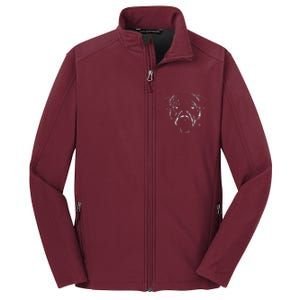 Detailed Pitbull Dog Core Soft Shell Jacket