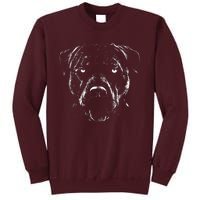 Detailed Pitbull Dog Tall Sweatshirt