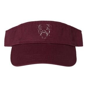 Detailed Pitbull Dog Valucap Bio-Washed Visor