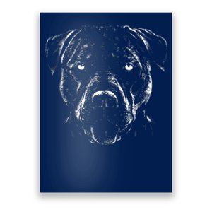 Detailed Pitbull Dog Poster