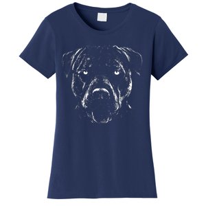 Detailed Pitbull Dog Women's T-Shirt