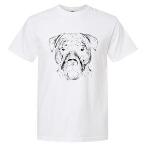 Detailed Pitbull Dog Garment-Dyed Heavyweight T-Shirt