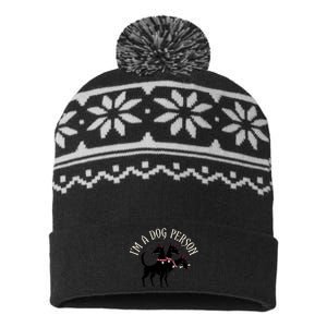 Dog Person USA-Made Snowflake Beanie