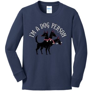 Dog Person Kids Long Sleeve Shirt