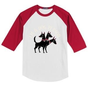 Dog Person Kids Colorblock Raglan Jersey