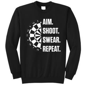 Darts Problems Dartboard Fun Hobby Dart Player Sweatshirt