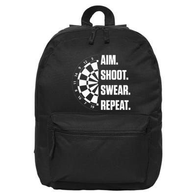 Darts Problems Dartboard Fun Hobby Dart Player 16 in Basic Backpack