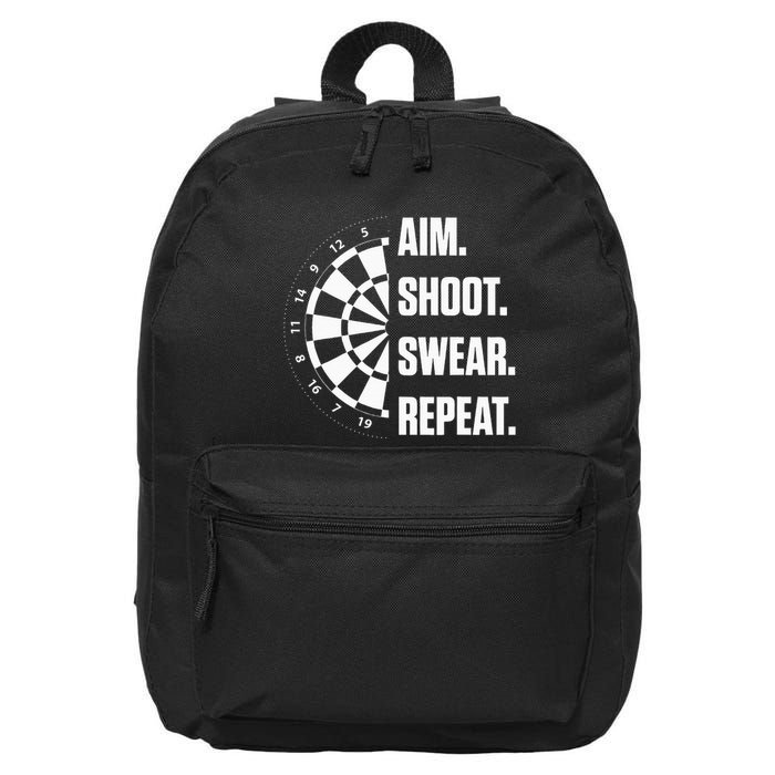 Darts Problems Dartboard Fun Hobby Dart Player 16 in Basic Backpack
