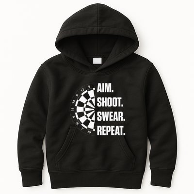 Darts Problems Dartboard Fun Hobby Dart Player Kids Hoodie