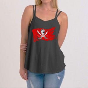 Dread Pirate Donald Trump Pirate 2024 Presidential Flag Women's Strappy Tank