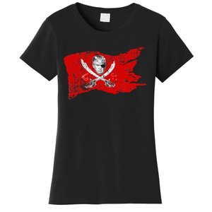 Dread Pirate Donald Trump Pirate 2024 Presidential Flag Women's T-Shirt