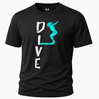 Dive Platform Diving Board Aquatic Diver Springboard Diving Cooling Performance Crew T-Shirt