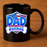 Dad Patrol Dog 11oz C Handle Ceramic Mug